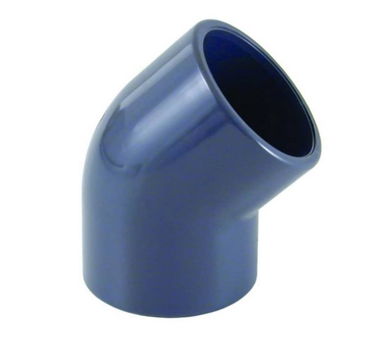 Cepex Schweißfitting PVC-U 45°Winkel Muffe 40 mm PN16 von Cepex