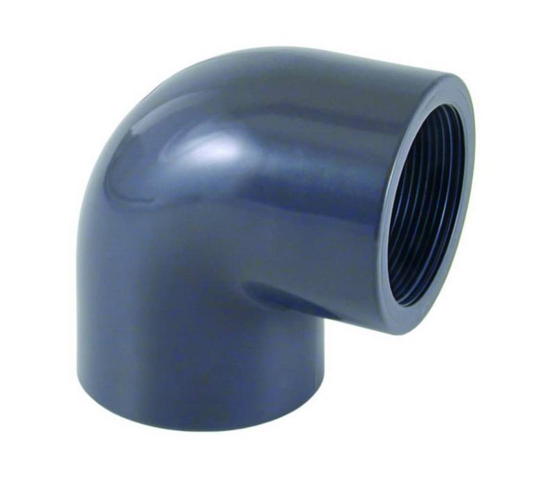 Cepex Schweißfitting PVC-U 90°Winkel Muffe x IG 50 mm x 1 1/2" PN10 Cepex Schweißfitting PVC-U 90°Winkel Muffe x IG 50 mm x 1 1/2" PN10 von Cepex