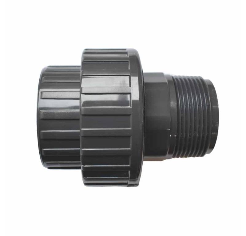Cepex Stecktülle PVC Verschraubung 1 1/2 Zoll, IG x AG, PVC-U, Rohrverschraubung von Cepex