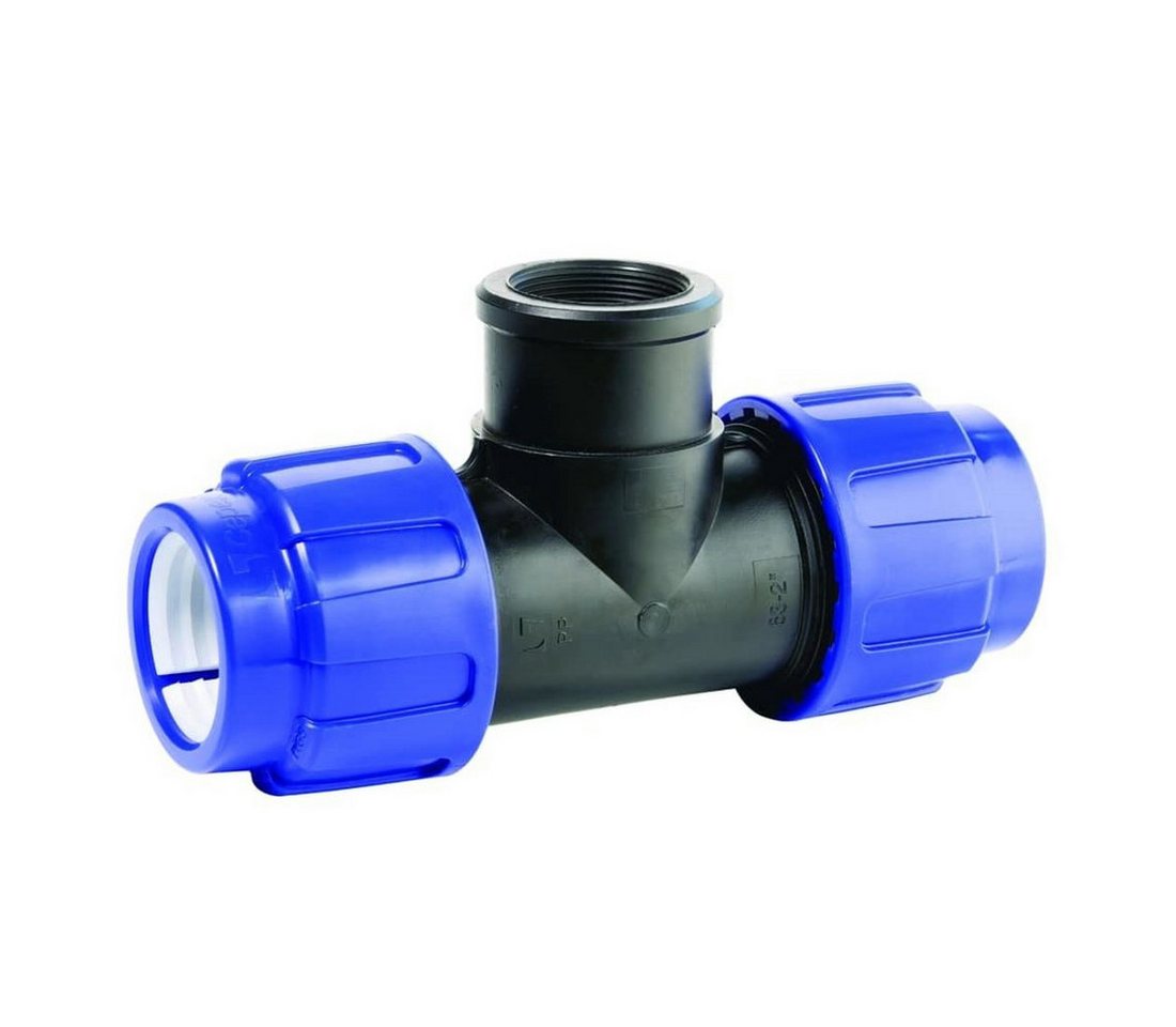 Cepex T-Stück PP PE Rohr Verschraubung T-Stück 20 x 3/4" IG x 20 von Cepex