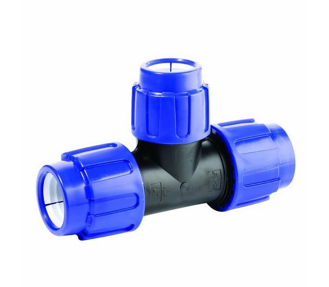 Cepex T-Stück PP PE Rohr Verschraubung T-Stück reduziert 25 x 20 x 25 von Cepex