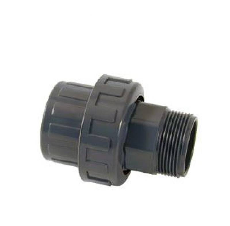 Cepex Wasserrohr Cepex 3/3 Kupplung 50 x 1½" PVC Kupplung eine Seite Aussengewinde von Cepex