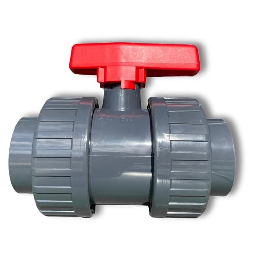 FVLFIL Cepex PVC Kugelhahn 2 Wege Klebmuffe 50 mm von Cepex