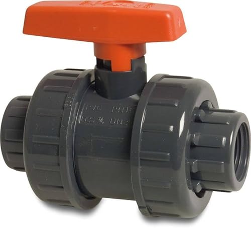 PVC-Kugelhahn 2 Zoll (59,61 mm) 2x Innengewinde von Cepex