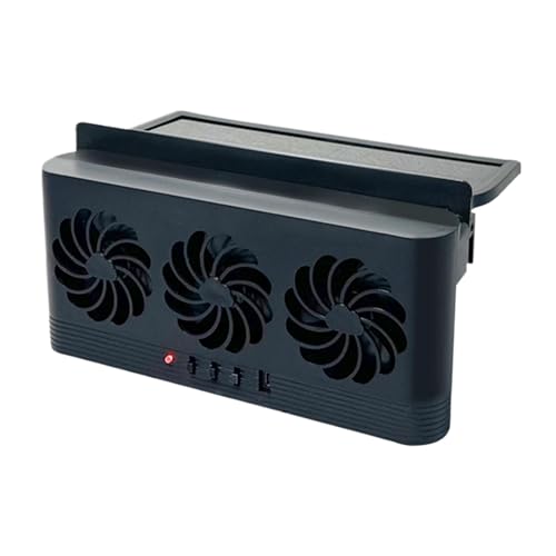 Auto Window Fan, Solar Air Circulator, Auto Cooling Tool, Three-Head Portable Easy Installation Lightweight Compact Eco-Friendly for Vehicle, 24 x 11 x 4 x 4 cm Auto Window Fan, Solar Air Circulator, Auto Cooling Tool, Three-Head Portable Easy Installation Lightweight Compact Eco-Friendly for Vehicle, 24 x 11 x 4 x 4 cm von Ceprznvey