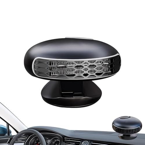 Car Fan Heater - Fast Heating for Vehicle Comfort | Black ABS Housing, 360° Adjustable Defogger, Quiet, Ideal for Bedrooms, Bathrooms, Offices, and Camping von Ceprznvey