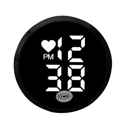 Ceprznvey Armaturenbrett Uhr, Interieur Klebe Digitale Uhr, LED Zeitanzeige Selbstklebend Für Motorrad Auto Fahrrad LKW Luftauslass Armaturenbrett von Ceprznvey
