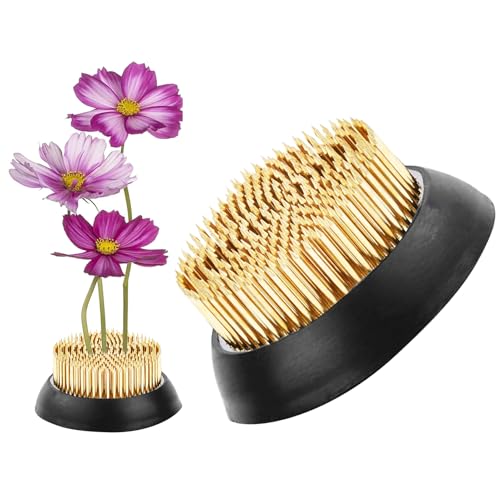 Ceprznvey Blumenfrosch,Stahlnadelhalter für Blumenfrösche | Kupfernadel Metall Halter Für Garten Blumendeko Arrangement Im Freien von Ceprznvey