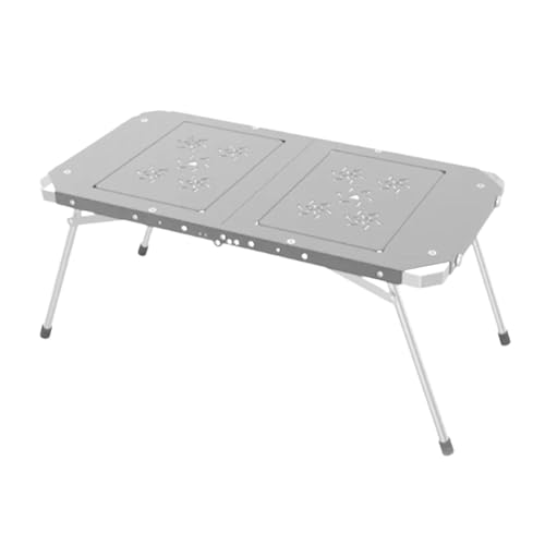 Ceprznvey Camping Table, Folding Table, Lifting Camping Table, Portable Camping Table, Foldable Aluminum Alloy Lifting Table Portable Patchable Folding Camping Table for Outdoor Grilling and Picnics von Ceprznvey