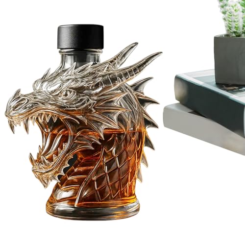 Ceprznvey Glaskaraffen | Drachen-Karaffe | für Sammler Geschenk für Männer Events Verkostung von Ceprznvey