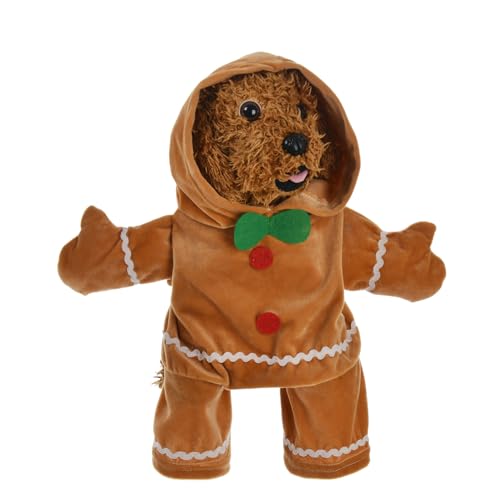 Ceprznvey Haustier-Weihnachtskleidung,-Haustierkostüm, Plüschpullover für Hund und Katze - Winter-Kapuzenpullover für kleine Hunde, Warmer, weicher Hunde-Kapuzenpullover für Cosplay, Party, von Ceprznvey