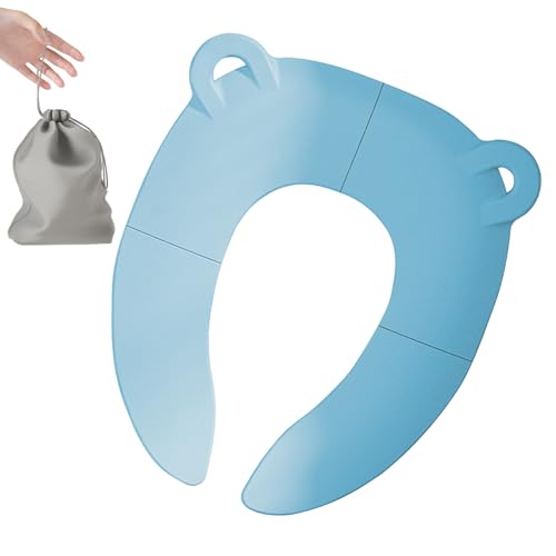 Ceprznvey Kleinkind Toilettensitz - Klappbarer Tragbarer Toilettensitz für Kinder - Für Zuhause Unterwegs Restaurant Öffentliche Toiletten Camping Reisen von Ceprznvey