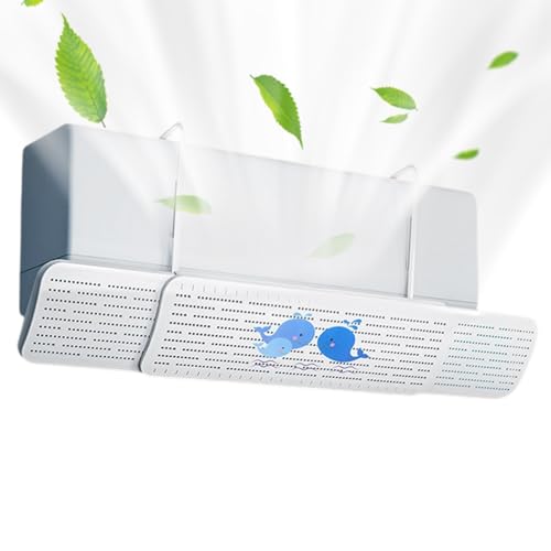 Ceprznvey Klimaanlagen Luftablenker - Tragbarer Verstellbarer Luftleiter Für AC,180 Grad Drehbarer Luftstromregler Für Bett Heizung Ventilator Haushalt von Ceprznvey