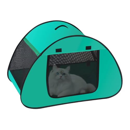 Ceprznvey Kühle Katzenhütte, Welpen Zwinger, Tragbar Klappbar Belüftet Waschbar Unterschlupf Für Katzen Hunde Haustiere Innenbereich von Ceprznvey