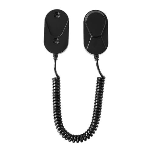 Ceprznvey Magnetic Remote-Control Holder, TV Remote Organizer, Retractable Spring Rope, Space-Saving ABS Design, RV Bedroom Wall Use, 4.7x1.8 Inches, White Black, 1 Piece with Magnet Base von Ceprznvey
