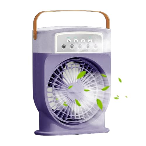Ceprznvey Misting Fan - Wassersprüh Ventilator,5-Düsen 600ml Wassertank Kompaktgerät Für Camping Picknick Küche Sommer von Ceprznvey
