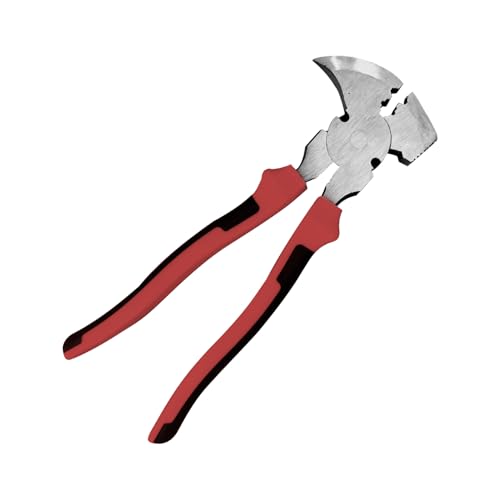 Ceprznvey Robust Drahtzange Für Zaunbau - Drahtschneider & Krampenentferner,Klammerhammer Kopfzieher Robust Für Drahtbiegen Greifen Kabel Bauernhof Haus von Ceprznvey