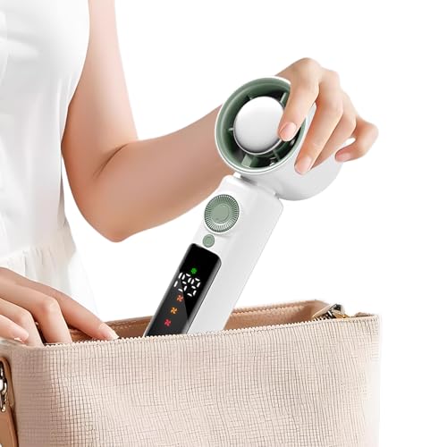 Ceprznvey Tragbarer Kühlventilator - Handventilator Mit Turbinendesign | Klappbar 4000mAH LED Display 1-199 Geschwindigkeitsstufen Nachtlicht Für Schlafzimmer Reisen Outdoor Zelt Ceprznvey Tragbarer Kühlventilator - Handventilator Mit Turbinendesign | Klappbar 4000mAH LED Display 1-199 Geschwindigkeitsstufen Nachtlicht Für Schlafzimmer Reisen Outdoor Zelt von Ceprznvey