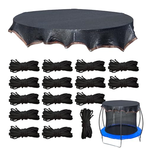 Ceprznvey Trampolin Abdeckplane | Sonnensegel Überdachung Abdeckung | UV Schutz Netz Mit Schnur Mesh Plane Sport Zubehör Für Garten Spielplatz Terrasse Hinterhof von Ceprznvey