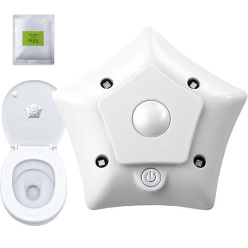 Ceprznvey UV-Lampe für Toilette, Luftreiniger mit UV-Lampe und Deckelbefestigung, multifunktionales Nachtlicht für Toilettensitz und Reinigungszubehör von Ceprznvey