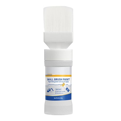 Ceprznvey Weiße Farbe, Latex, Wandfarbe, wasserbasierte Innenfarbe, einfach aufzutragen, flache Touchup-Kit, 180 g, ABS-Kunststoff, 16,9 cm mit Bürste, 4,13 Zoll. Ohne Pinsel Ceprznvey Weiße Farbe, Latex, Wandfarbe, wasserbasierte Innenfarbe, einfach aufzutragen, flache Touchup-Kit, 180 g, ABS-Kunststoff, 16,9 cm mit Bürste, 4,13 Zoll. Ohne Pinsel von Ceprznvey