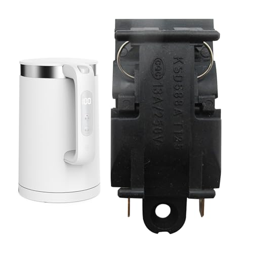 Electric Kettle Steam Button, Thermostat Control, Safety Protection Accessory, Pressure ABS Build, Real-Time Heating Stability, Ideal for Kitchen, Hot Tea, Coffee, 1 Stück von Ceprznvey