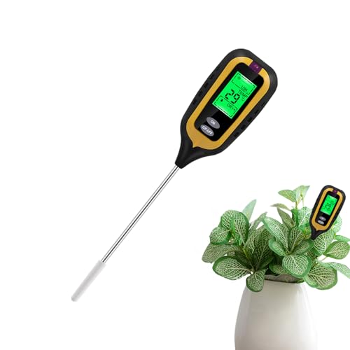 Feuchtigkeitsmesser-4-in-1-Feuchtigkeitstester für Boden für genaue Garten- und Rasenpflege | Körper mit klarem LCD -Display, misst Feuchtigkeits leichte pH -PH -Temperatur für Farm im Freien und Gewä Feuchtigkeitsmesser-4-in-1-Feuchtigkeitstester für Boden für genaue Garten- und Rasenpflege | Körper mit klarem LCD -Display, misst Feuchtigkeits leichte pH -PH -Temperatur für Farm im Freien und Gewä von Ceprznvey