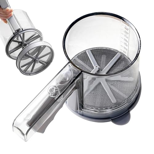 Flour Sifter – Fine Mesh Baking Sifter for Cakes and Kitchen Use | Polystyrene Pp and 304 Stainless Steel with Semi-Automatic Duster Function, Cooking Utensil for Home Restaurant Sugar Dusting Flour Sifter – Fine Mesh Baking Sifter for Cakes and Kitchen Use | Polystyrene Pp and 304 Stainless Steel with Semi-Automatic Duster Function, Cooking Utensil for Home Restaurant Sugar Dusting von Ceprznvey