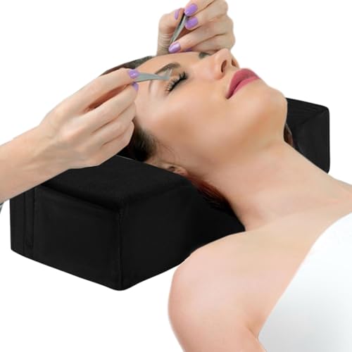 Lash Extension Pillow, Eyelash Bed Cushion, Neck Support Pillow, Flannel & High-Resilience Cotton, Comfortable Support, Beauty Salon Supplies, 19.69 X 7.87 X 4.72 Inches von Ceprznvey