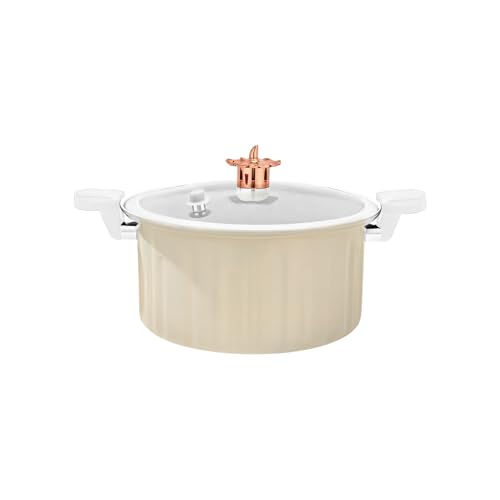 Stielfreie Töpfe – Non-shaft- zum Kochen | Schnellkochtopf-Iron mit komfortablem Griff, ideal für Induktionsherd, Suppe, Nudeln, Soße, Reis, Frittieren von Ceprznvey