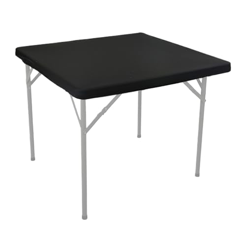 Stretchable Square Tablecloth, Durable Polyester Desk Cover, & Spill-Resistant Design, Sichere Passform & einfache Wartung, Cocktail Tisch Camping Outdoor Dining von Ceprznvey