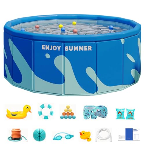 Swimming Pool, Portable Pool, Hard Shell Color Options Foldable Design Lightweight Build Easy Storage Quick Setup Leak Resistant, Outdoor Swimming for Backyard, Garden, Balcony, Swimming Pool, Portable Pool, Hard Shell Color Options Foldable Design Lightweight Build Easy Storage Quick Setup Leak Resistant, Outdoor Swimming for Backyard, Garden, Balcony, von Ceprznvey