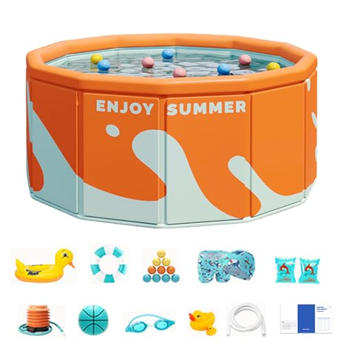 Swimming Pool, Portable Pool, Hard Shell Color Options Foldable Design Lightweight Build Easy Storage Quick Setup Leak Resistant, Outdoor Swimming for Backyard, Garden, Balcony, Swimming Pool, Portable Pool, Hard Shell Color Options Foldable Design Lightweight Build Easy Storage Quick Setup Leak Resistant, Outdoor Swimming for Backyard, Garden, Balcony, von Ceprznvey