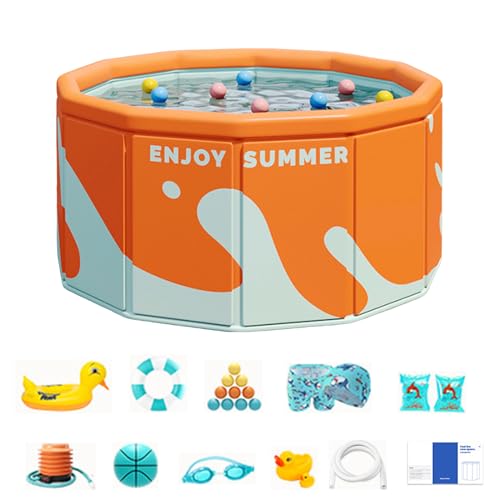 Swimming Pool, Portable Pool, Hard Shell Color Options Foldable Design Lightweight Build Easy Storage Quick Setup Leak Resistant, Outdoor Swimming for Backyard, Garden, Balcony, Swimming Pool, Portable Pool, Hard Shell Color Options Foldable Design Lightweight Build Easy Storage Quick Setup Leak Resistant, Outdoor Swimming for Backyard, Garden, Balcony, von Ceprznvey
