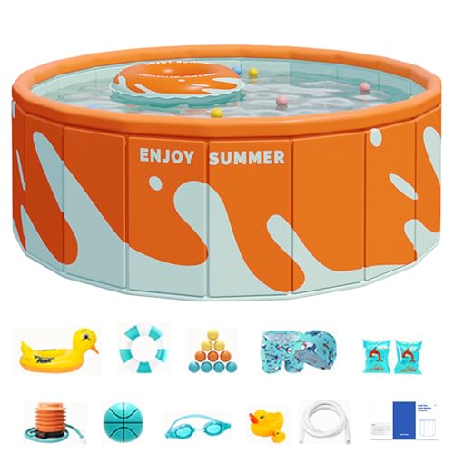 Swimming Pool, Portable Pool, Hard Shell Color Options Foldable Design Lightweight Build Easy Storage Quick Setup Leak Resistant, Outdoor Swimming for Backyard, Garden, Balcony, Swimming Pool, Portable Pool, Hard Shell Color Options Foldable Design Lightweight Build Easy Storage Quick Setup Leak Resistant, Outdoor Swimming for Backyard, Garden, Balcony, von Ceprznvey