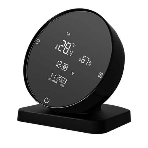 Temperature and Humidity Sensor, Indoor Temperature Humidity Meter, Remote App Control, High-Precision WiFi Gauge, Ideal for Bedroom, 3.54x3.07x3.94 Inches von Ceprznvey