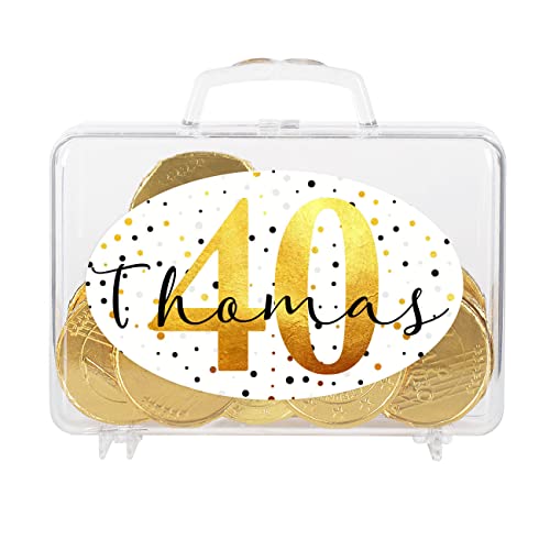 Cera & Toys® Geburtstags-Geldgeschenk Koffer mit eigenem Aufdruck Goldig von Cera & Toys