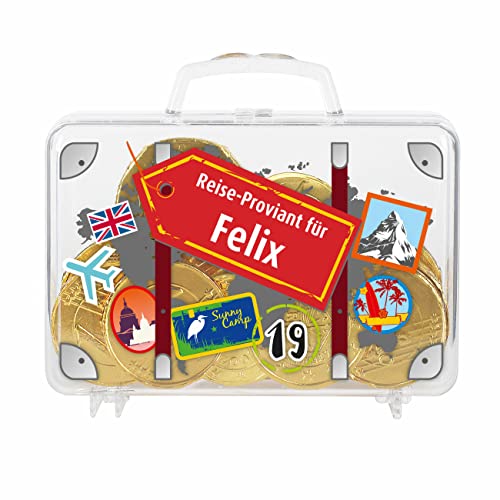 Cera & Toys® Geburtstags-Geldgeschenk Koffer mit eigenem Aufdruck Reisekoffer von Cera & Toys