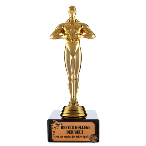 Cera & Toys® Siegerfigur Viktor auf Marmorsockel für den besten Kollegen der Welt ca. 16 cm hoch von Cera & Toys