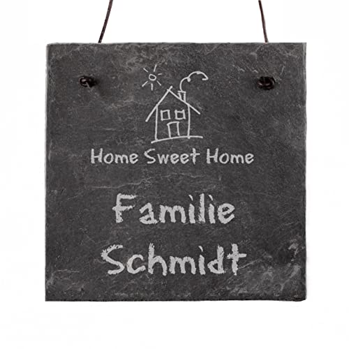 Cera & Toys® Türschild - HOME SWEET HOME - mit eigenem Wunschtext von Cera & Toys