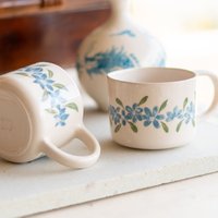 Blüten-Teetasse, Handgefertigte Keramik-Kaffeetasse, Florale Teetasse von CeraBien