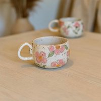 Blumentasse, Handgemachte Teetasse Aus Keramik, Blumen Kaffeetasse von CeraBien