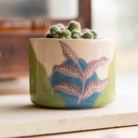 Einzigartiger Übertopf - Handgefertigter Blumentopf, Keramik-Übertopf Für Den Innenbereich von CeraBien