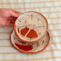 Handgefertigtes Geschirr-Set - Vintage Dishes, Keramikteller, Essteller von CeraBien
