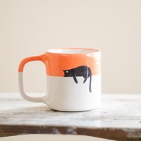 Kaffeetasse Faule Katze - Lustige Und Niedliche Keramiktasse Für Katzenliebhaber von CeraBien