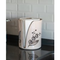 Keramik Papierhandtuchhalter - Floral Küchen Dekor, Papierrollenhalter, Papierrollenhalter Arbeitsplatte von CeraBien