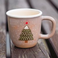 Keramiktasse, Handgemachtes Weihnachtsgeschenk, Weihnachtsbaum von CeraBien