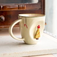 Kiefernbaum Einzigartige Keramiktasse, Weihnachtskaffeetasse, Einzigartiges Weihnachtsgeschenk von CeraBien