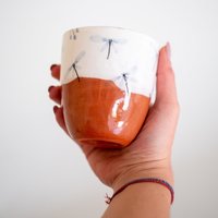 Libelle Entworfen Kaffeebecher - Handgemachte Keramik Becher Für Naturliebhaber von CeraBien