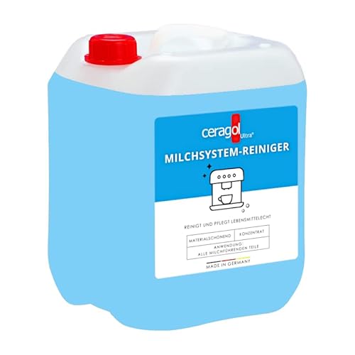 ceragol ultra Milchsystemreiniger, 10L – Milchschaum-Reiniger für Kaffee-Vollautomaten und Milchaufschäumer, Milch-Eiweißreiniger-Konzentrat für 500 Anwendungen von ceragol ultra